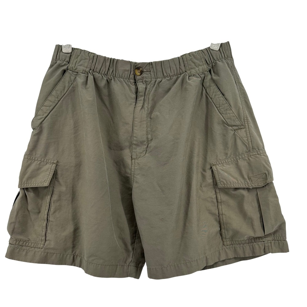 Ocean Pacific Cargo Shorts Mens XL Olive Green Baggy Distressed Y2k Skater Retro